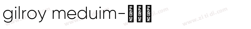 gilroy meduim字体转换